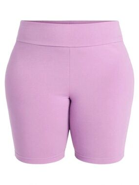 🆕 Terra & Sky Women's Plus Size High Rise Pull On Bike Shorts 2X (20W-22W)